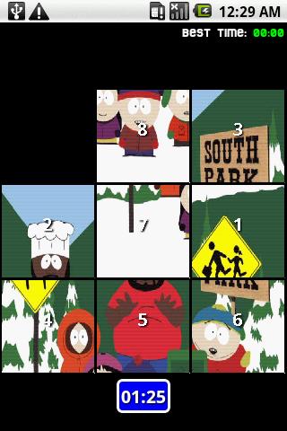 South Park Slide Puzzle Android Brain & Puzzle