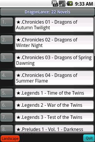 DragonLance: 22 Novels Android Arcade & Action