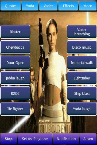 Star Wars Sounds & Ringtones Android Cards & Casino