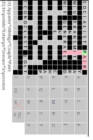 French/English Crossword lite