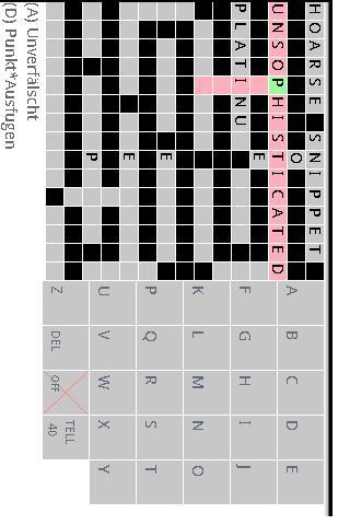 German/English Crossword