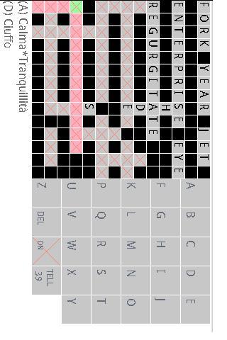 Italian toEnglish crossword Android Brain & Puzzle