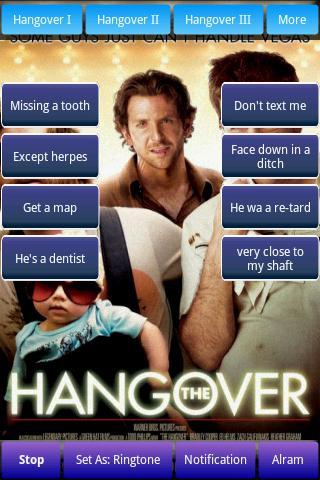 Hangover Sounds & Ringtones Android Cards & Casino
