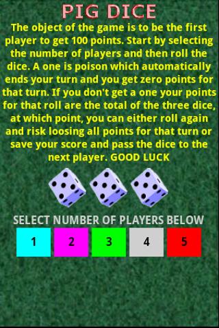 Pig Dice Android Cards & Casino