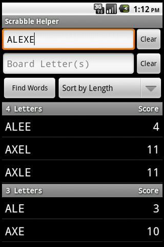 Scrabble Helper Android Brain & Puzzle