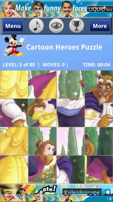 Cartoon Heroes Puzzle Android Brain & Puzzle