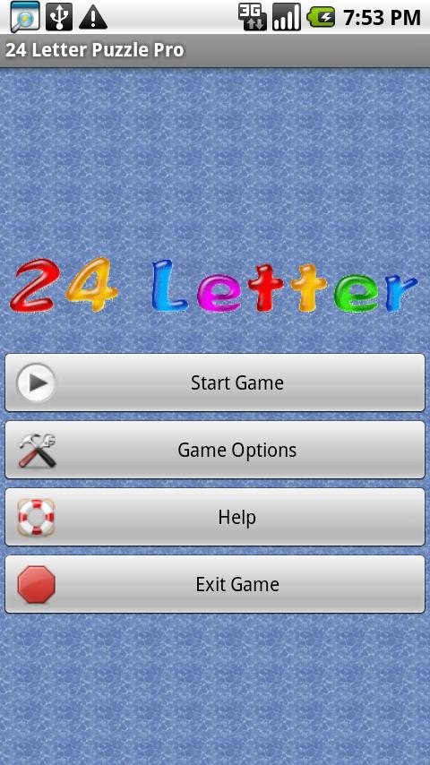 24 Letter Puzzle Free Android Brain & Puzzle