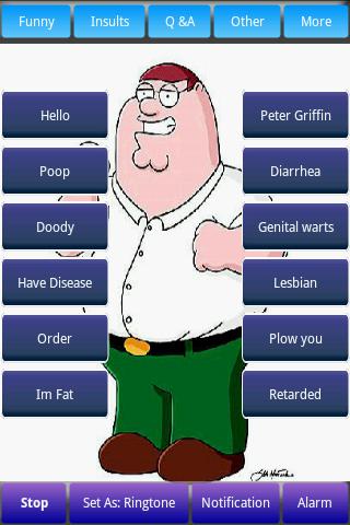 Peter Griffin Sounds&Ringtones Android Arcade & Action