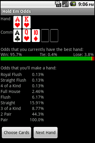Texas Hold Em Odds Android Cards & Casino
