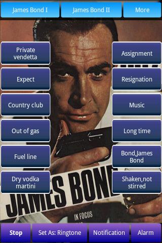 James Bond Soundboard