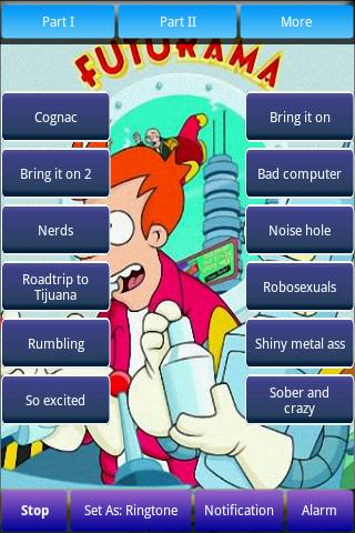 Futurama Sounds & Ringtones Android Sports