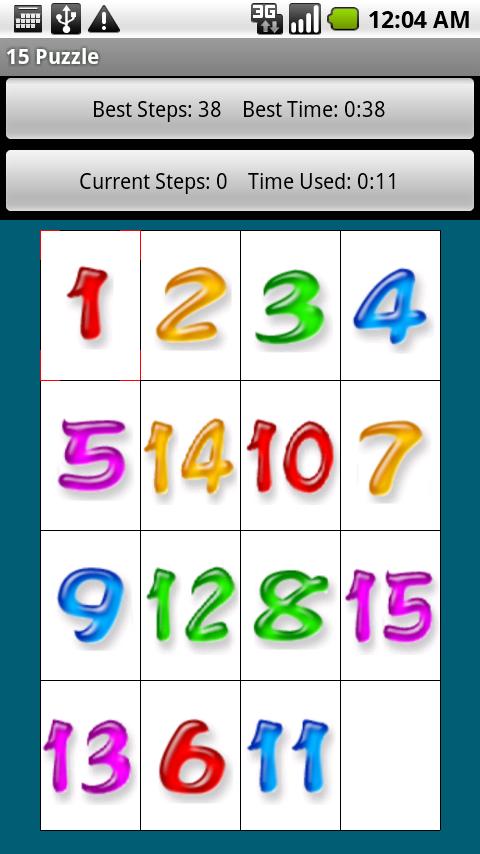 15 Puzzle Free Version Android Brain & Puzzle