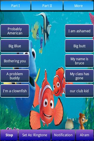 Finding Nemo Sounds & Ringtone