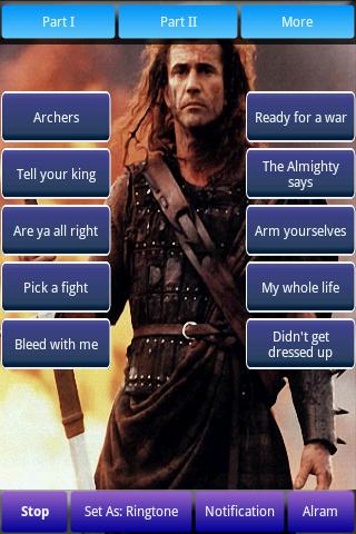 Braveheart Sounds & Ringtones