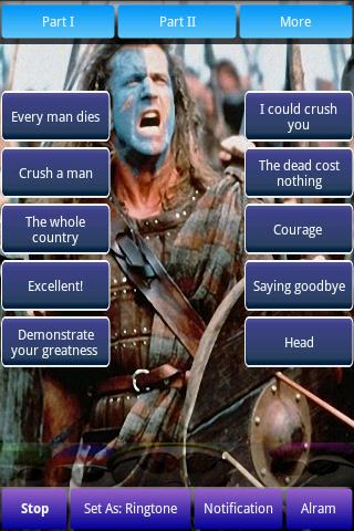 Braveheart Sounds & Ringtones Android Arcade & Action