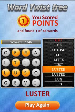 Word Twist Android Brain & Puzzle