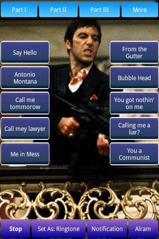 Scarface Soundboard Android Personalization