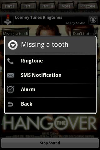 Hangover Ringtone Android Sports