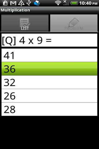 Learning Multiplication Android Brain & Puzzle