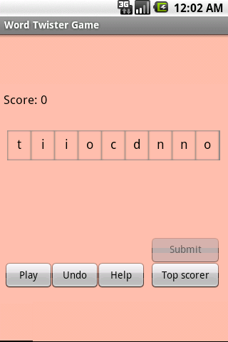 Word Twister Game Android Brain & Puzzle