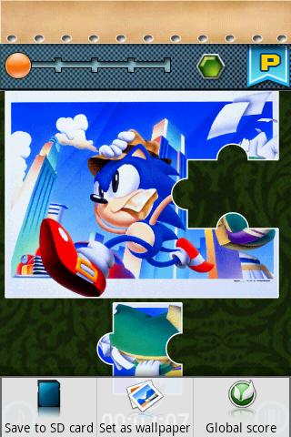 Sonic Jigsaw Puzzle Android Brain & Puzzle