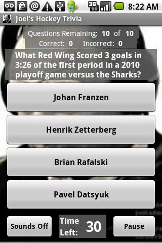 Joel’s Hockey Trivia Android Brain & Puzzle