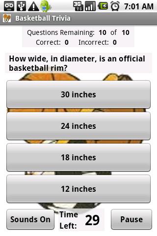 Basketball Trivia Android Brain & Puzzle
