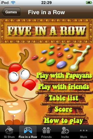 Papaya Five-in-a-row Android Cards & Casino