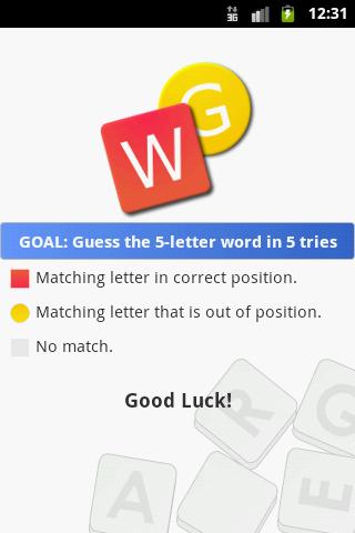 Word Guess Android Brain & Puzzle