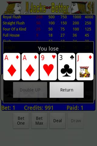 Video Poker – Jacks or Better Android Cards & Casino