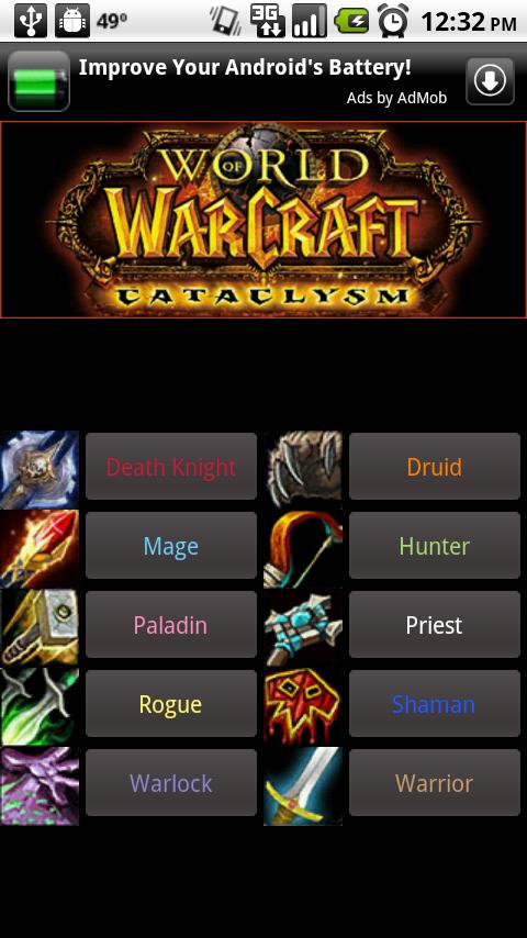 WoW Talents – Cataclysm Android Casual