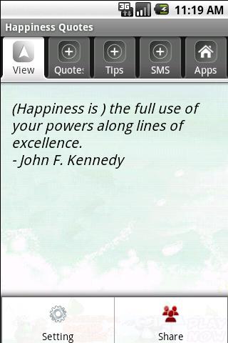 Happiness Quotes Android Brain & Puzzle