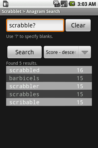 Scrabblet Android Brain & Puzzle