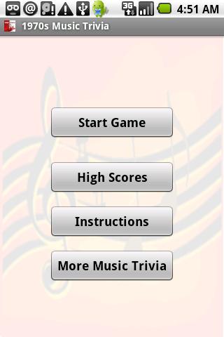 1970s Music Trivia Android Brain & Puzzle