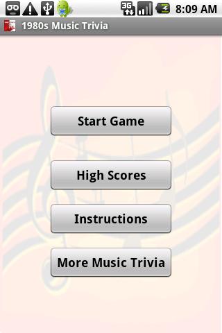 1980s Music Trivia Android Brain & Puzzle