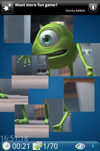 Yo Jigsaw: Monsters Inc Android Brain & Puzzle
