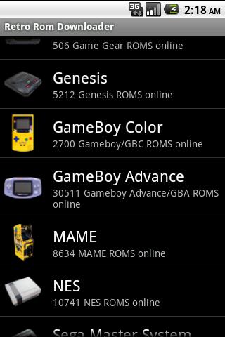 Retro Rom Downloader Android Entertainment