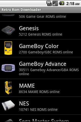 Retro Rom Downloader