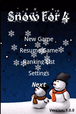 Snow For 4 revision Android Arcade & Action