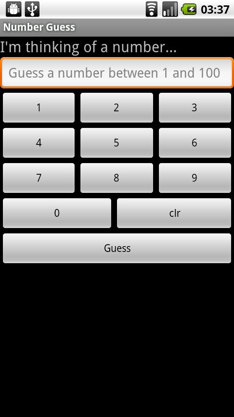 Number Guess Android Brain & Puzzle
