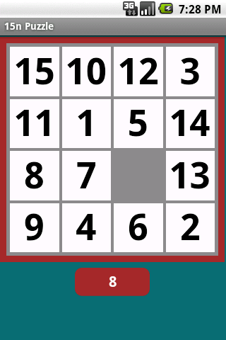 15n Puzzle Game