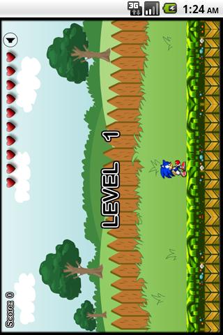 Sonic in Garden Android Arcade & Action