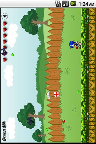 Sonic in Garden Android Arcade & Action