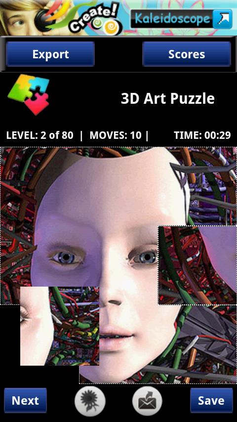 3D Art Puzzle Android Brain & Puzzle