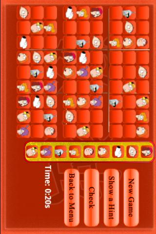 Family Guy Sudoku Android Brain & Puzzle
