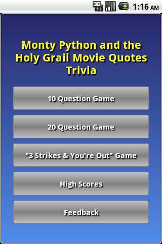 Monty Python Holy Grail Trivia Android Casual