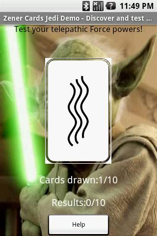 Zener Cards Demo Yoda Cupcake Android Cards & Casino