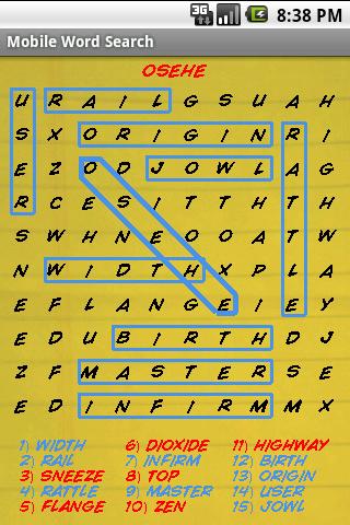 Mobile Word Search Android Brain & Puzzle