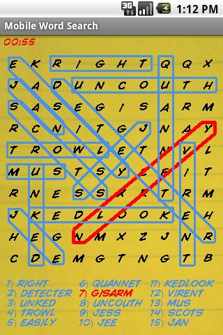 Mobile Word Search Android Brain & Puzzle