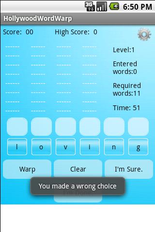 Word Warp with Stars Hollywood Android Brain & Puzzle